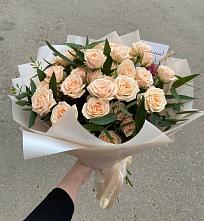 Букет Кремовые розы Латте в Шацке