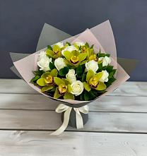 Букет цветов из:  Орхидеи и Розы в Шацке