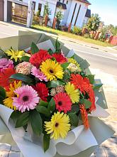 Букет цветов из:  Герберы #REPLACE_PRED# Шацке