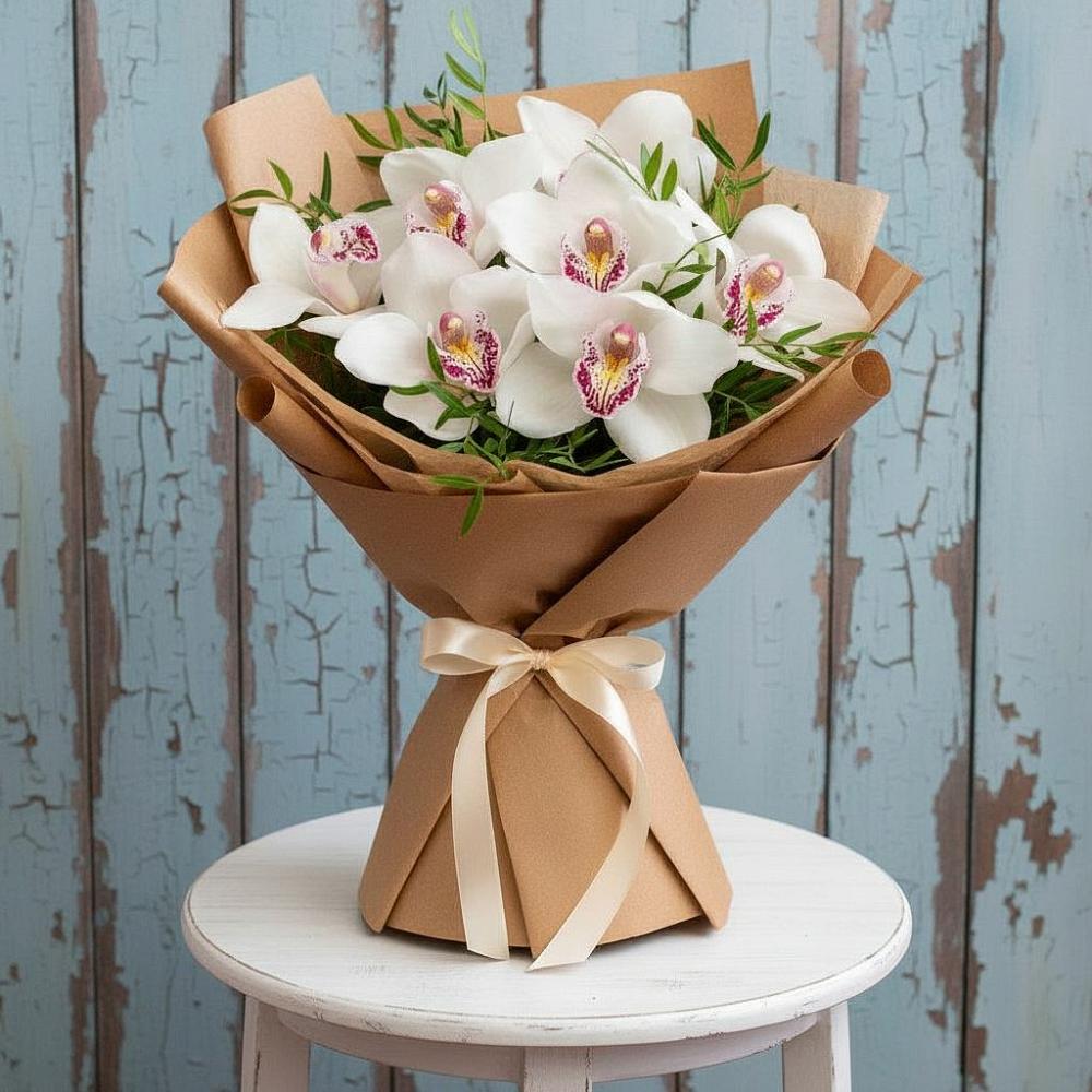Букет цветов из: Орхидеи и Розы в Шацке