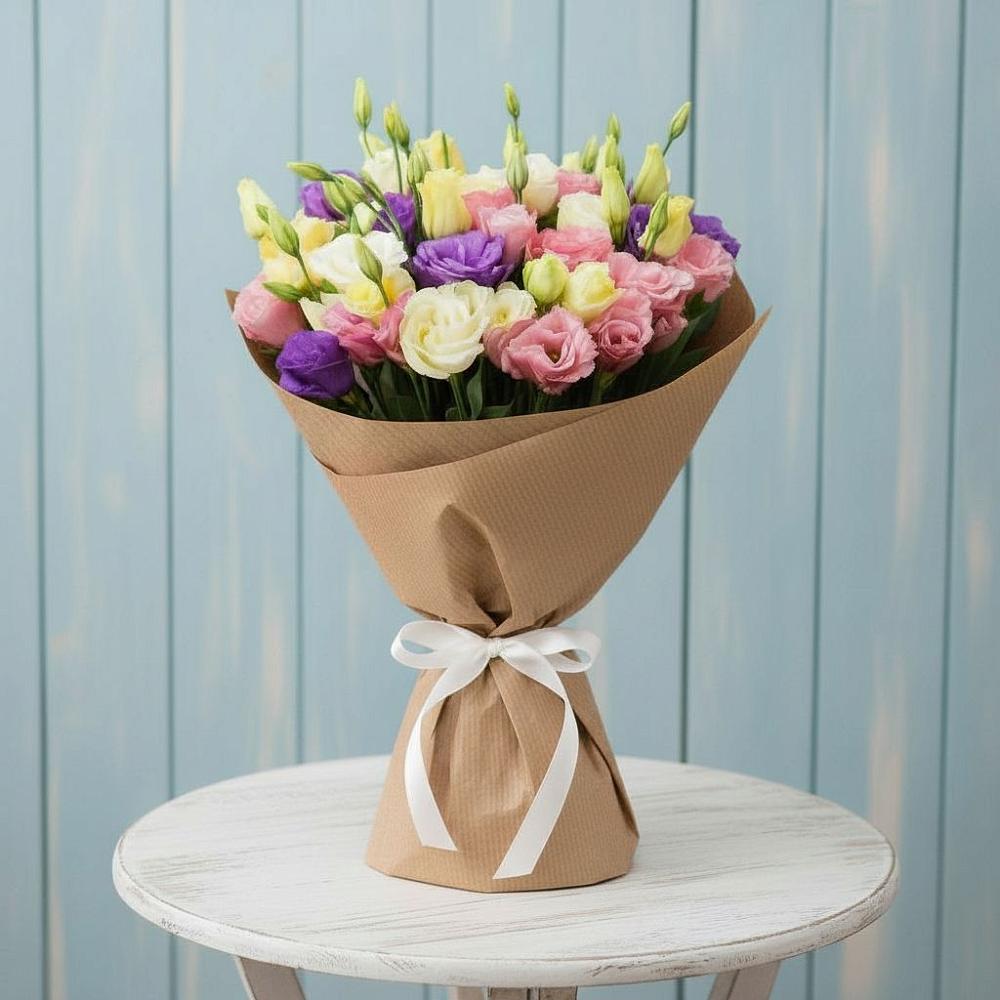 Букет цветов из: Лизиантусы в Шацке