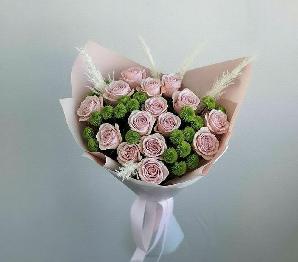 Букет цветов из: Розы и Хризантемы в Шацке